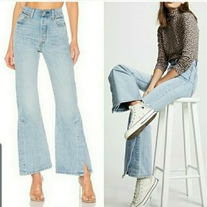 Levi's Ribcage Open Flare Jeans SZ 28
